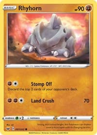 Rhyhorn (097) - SWSH01: Sword & Shield Base Set - Pokemon card