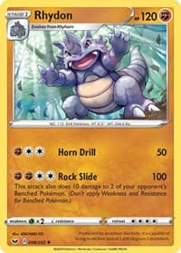 Rhydon - SWSH01: Sword & Shield Base Set - Pokemon card