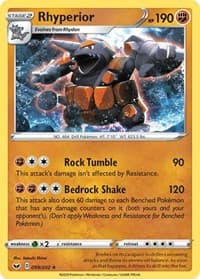 Rhyperior - SWSH01: Sword & Shield Base Set - Pokemon card