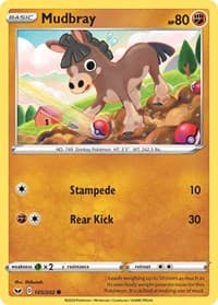 Mudbray - SWSH01: Sword & Shield Base Set - Pokemon card
