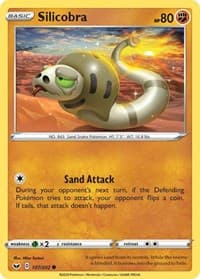 Silicobra (107) - SWSH01: Sword & Shield Base Set - Pokemon card