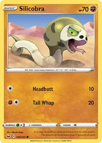 Silicobra (108) - SWSH01: Sword & Shield Base Set - Pokemon card
