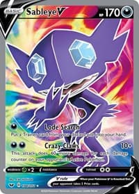 Sableye V (Full Art) - SWSH01: Sword & Shield Base Set - Pokemon card