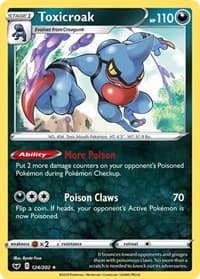 Toxicroak - SWSH01: Sword & Shield Base Set - Pokemon card