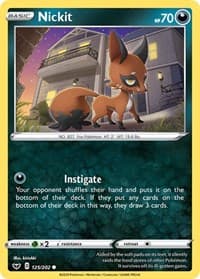 Nickit - SWSH01: Sword & Shield Base Set - Pokemon card