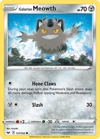 Galarian Meowth - SWSH01: Sword & Shield Base Set - Pokemon card