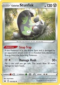 Galarian Stunfisk - SWSH01: Sword & Shield Base Set - Pokemon card