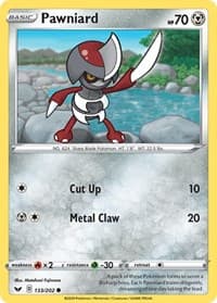 Pawniard - SWSH01: Sword & Shield Base Set - Pokemon card