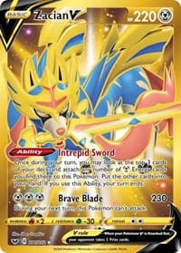Zacian V (Secret) - SWSH01: Sword & Shield Base Set - Pokemon card
