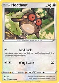 Hoothoot - SWSH01: Sword & Shield Base Set - Pokemon card
