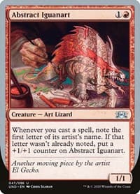 Abstract Iguanart - Unsanctioned - Magic: The Gathering card