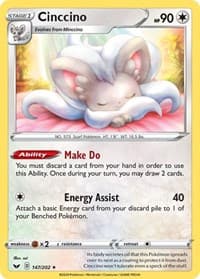 Cinccino - SWSH01: Sword & Shield Base Set - Pokemon card