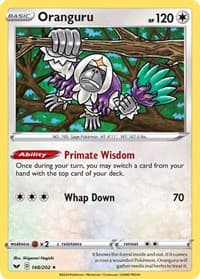 Oranguru - SWSH01: Sword & Shield Base Set - Pokemon card