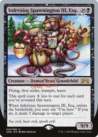 Infernius Spawnington III, Esq. - Unsanctioned - Magic: The Gathering card