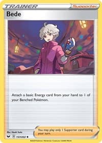 Bede - SWSH01: Sword & Shield Base Set - Pokemon card