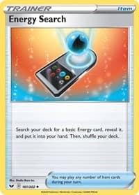 Energy Search - SWSH01: Sword & Shield Base Set - Pokemon card
