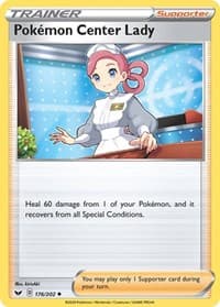 Pokemon Center Lady - SWSH01: Sword & Shield Base Set - Pokemon card