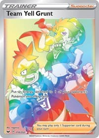 Team Yell Grunt (Secret) - SWSH01: Sword & Shield Base Set - Pokemon card