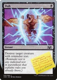 Duh - Unsanctioned - Magic: The Gathering card