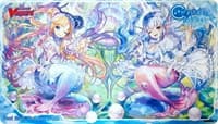 Cardfight!! Vanguard Preorder Playmat: Crystal Melody - Pearl Sisters - Bushiroad Playmats - Playmats card