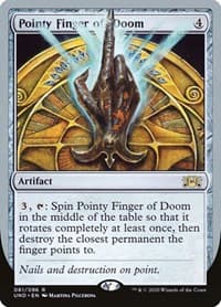 Pointy Finger of Doom - Unsanctioned - Magic: The Gathering card