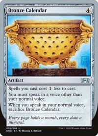 Bronze Calendar - Unsanctioned - Magic: The Gathering card