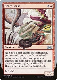 Six-y Beast - Unsanctioned - Magic: The Gathering card