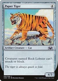 Paper Tiger - Unsanctioned - Magic: The Gathering card