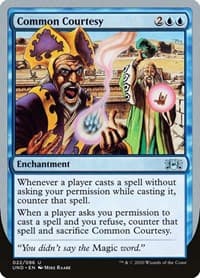 Common Courtesy - Unsanctioned - Magic: The Gathering card
