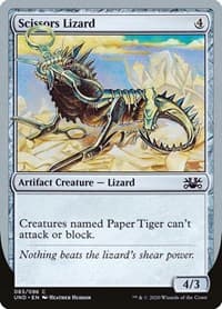Scissors Lizard - Unsanctioned - Magic: The Gathering card