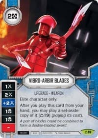 Vibro-Arbir Blades (Card Only) - Covert Missions - Star Wars: Destiny card