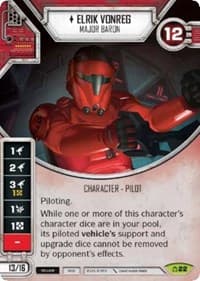 Elrik Vonreg - Major Baron - Covert Missions - Star Wars: Destiny card