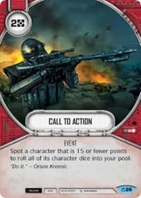 Call to Action - Covert Missions - Star Wars: Destiny card