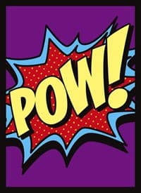 Double Matte Art Sleeve - Pow! (50-Pack) - Legion Premium Supplies Card Sleeves - Card Sleeves card