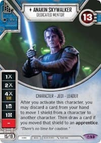 Anakin Skywalker - Dedicated Mentor - Covert Missions - Star Wars: Destiny card