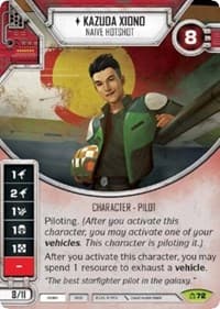 Kazuda Xiono - Naive Hotshot - Covert Missions - Star Wars: Destiny card