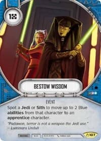 Bestow Wisdom - Covert Missions - Star Wars: Destiny card