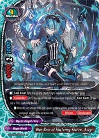 Blue Rose of Fluttering Sorrow. Asagi - S-CBT03: Ultimate Unite - Future Card BuddyFight card