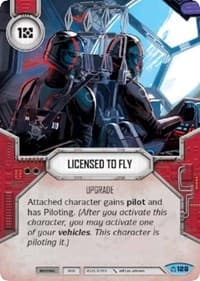 Licensed to Fly - Covert Missions - Star Wars: Destiny card