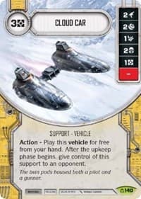 Cloud Car (Card Only) - Covert Missions - Star Wars: Destiny card