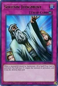 Solemn Judgment - The Lost Art Promotion - YuGiOh card