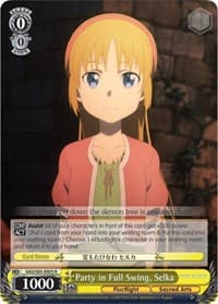 Party in Full Swing, Selka - Sword Art Online -Alicization- - Weiss Schwarz card