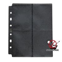 Dragon Shield Non-Glare Double Sided Center-Loaded 8-Pocket Pages - Clear (50-Pack) - Dragon Shield Protective Pages - Protective Pages card