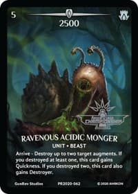 Ravenous Acidic Monger (Full Art) (Argent Saga Championship - Stamped) - Argent Saga Promos - Argent Saga TCG card
