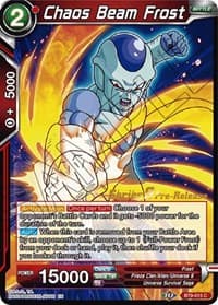 Chaos Beam Frost - Universal Onslaught Pre-Release Cards - Dragon Ball Super: Masters card