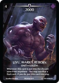 Liyu, Avarice Reborn - Argent Saga Promos - Argent Saga TCG card