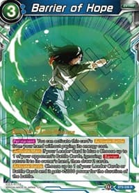 Barrier of Hope - Universal Onslaught Pre-Release Cards - Dragon Ball Super: Masters card
