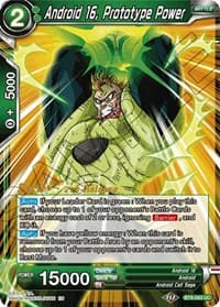 Android 16, Prototype Power - Universal Onslaught Pre-Release Cards - Dragon Ball Super: Masters card