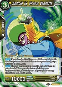 Android 15, Vicious Vendetta - Universal Onslaught Pre-Release Cards - Dragon Ball Super: Masters card