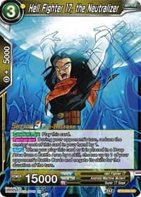 Hell Fighter 17, the Neutralizer - Universal Onslaught Pre-Release Cards - Dragon Ball Super: Masters card
